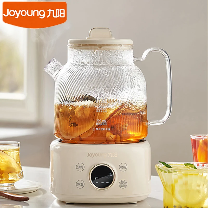 Joyoung Electric Kettle Glass Health Preserving Kettle Multifunction Stew Cooking Dessert Porridge Soup Flower Tea K10D-WY101