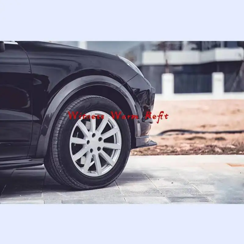 For Porsche Cayenne 9YA 18-20 High Quality Carbon Fiber FRP Car Fender Wheel Eyebrow Protector Wheel Arch Trim Strip view 2