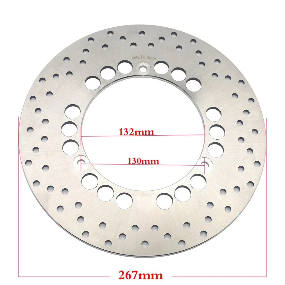 267mm Rear Brake Disc Rotor For Yamaha YP400 Majesty 2004-2013 YP 400 X-MAX R 2013-2017 YP400 X-MAX400 RA SH12 Tech 2018-2021