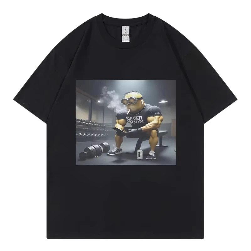Camisetas con gráficos de memes divertidos de Never Goon, ropa para hombres y mujeres, camiseta de estilo japonés Harajuku, camisetas informales de algodón a la moda