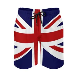 Union Jack Flag Of The Uk New Mens Swim Shorts Quick Dry Beach Board Swimwear Fashion Volley Shorts Union Jack Flag United