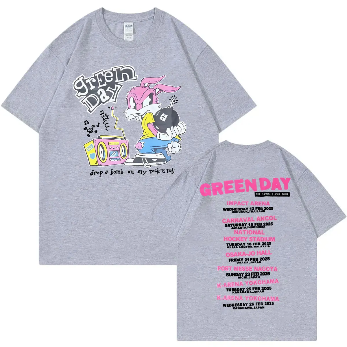 Green Day The Saviors Tour 2025 Graphic T Shirts Men Women
