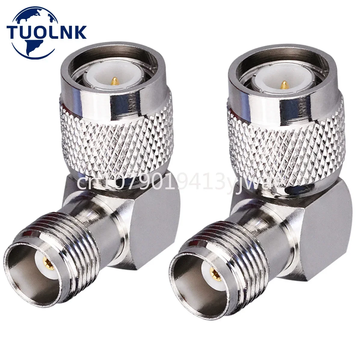 2 Buah/Lot Konektor Sudut Kanan Wanita Pria TNC Adaptor Coax 90 Derajat Konektor Tipe TNC L Adaptor Koaksial Antena RF in stock