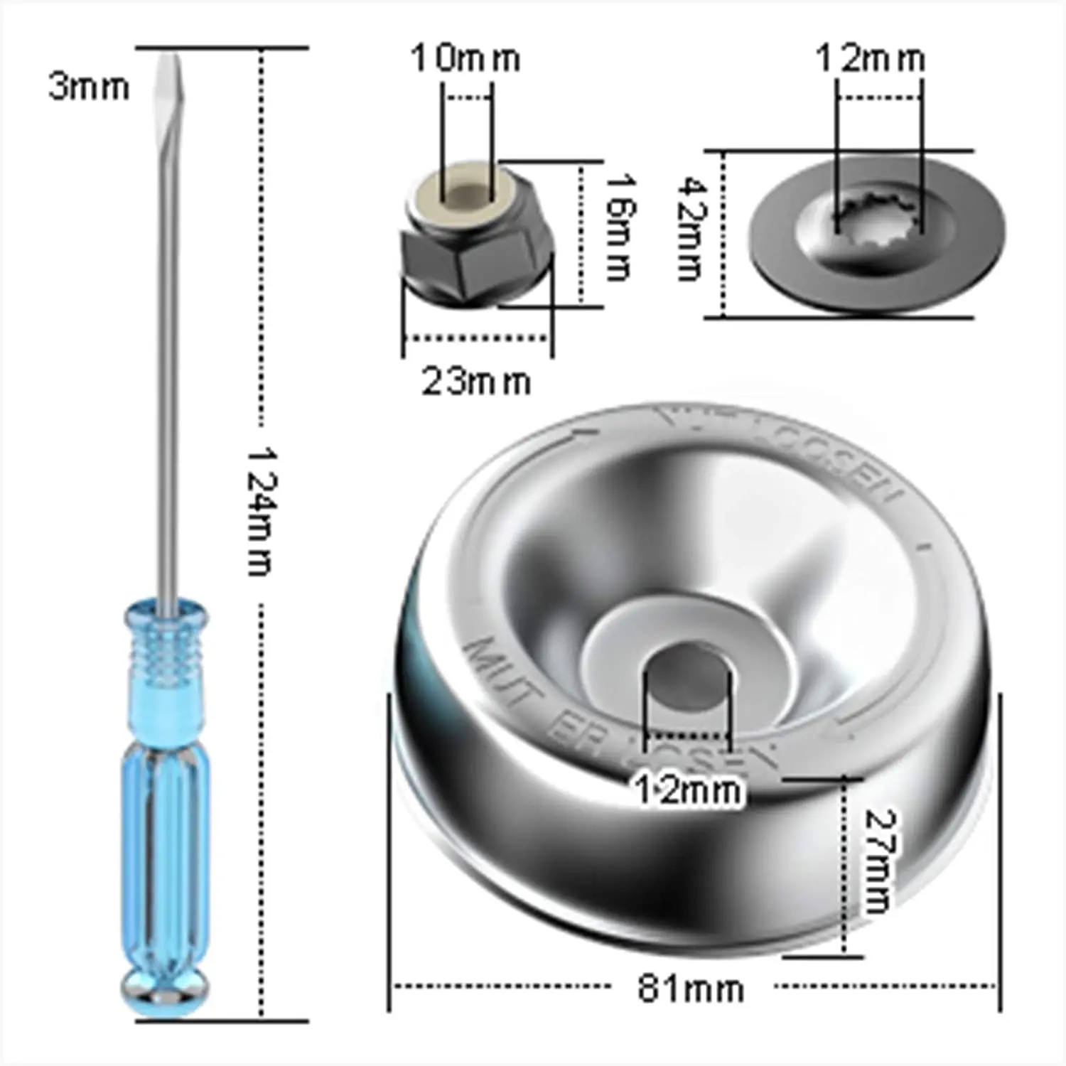 4 Làm Vườn Máy Máy Cắt Cỏ Lưỡi Dao Adapter Kèm Bảo Dưỡng Máy Giặt Thay Thế Cho STIHL Dây Tông Đơ Bàn Chải Dao Cắt