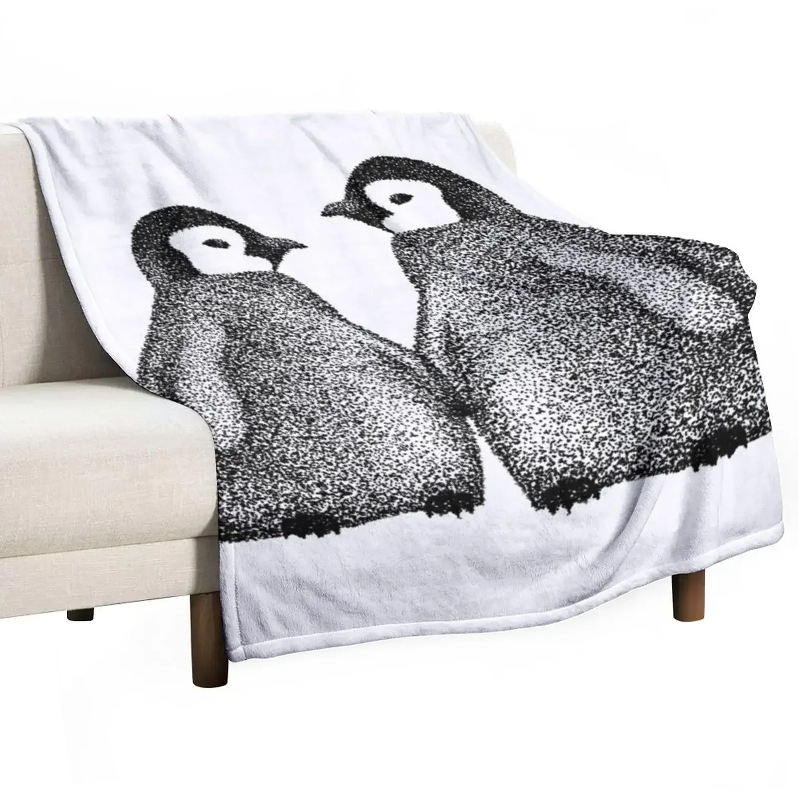 

Penguin Couple Throw Blanket Blankets For Bed Polar For Sofa Thin Blankets