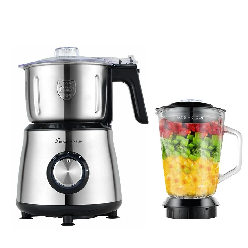 

800W fully automatic 500g Portable coffeee lectric grinder kitchen food processors spice Grains blenders dry herb Dry and wet