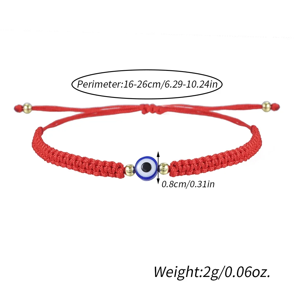 New Prayer Hand of Fatima Evil Eye Braiding Bracelet Red Black Blue Color Nylon Thread Lucky Couple Bracelet Jewelry Men Women