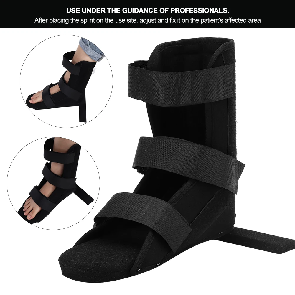 Ankle Fracture Brace Foot Brace Foot Fixed Brace Professional Foot Fracture Boot Ankle Correction Joint Sprain Fixed Brace Black
