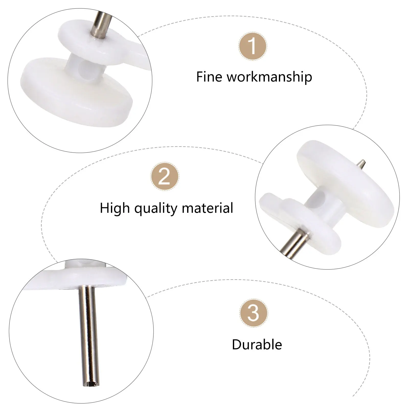 100Pcs Plastic Non-Mark Wall Mount Hooks Mini Photo Frame Pin Studs No Trace Picture Hangers for Home Office Decor Easy to Use
