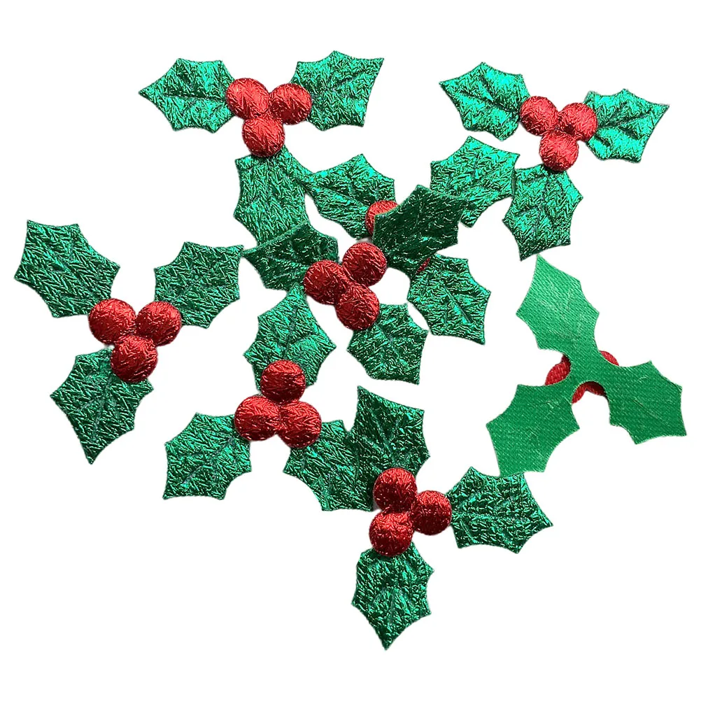 

100pcs Leaves Berry Decoration DIY Accessories Wall Christmas Window nament Door Wreath Crafting Material