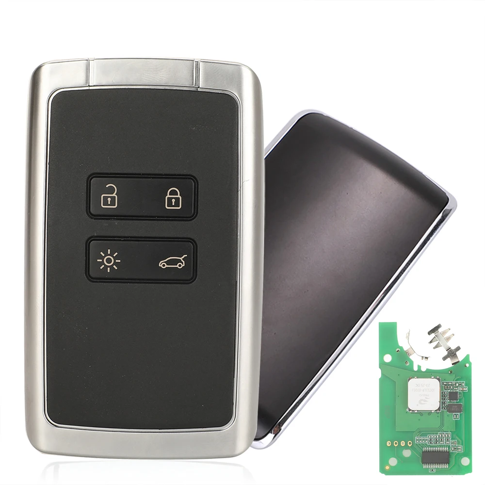 Jingyuqin 4BTN Slimme Afstandsbediening Sleutel 434 mhz Hitag AES 4A pcf7953M voor Renault Megane 4 Talisman Kadjar Espace 5 Keyless Go Entry sleutel