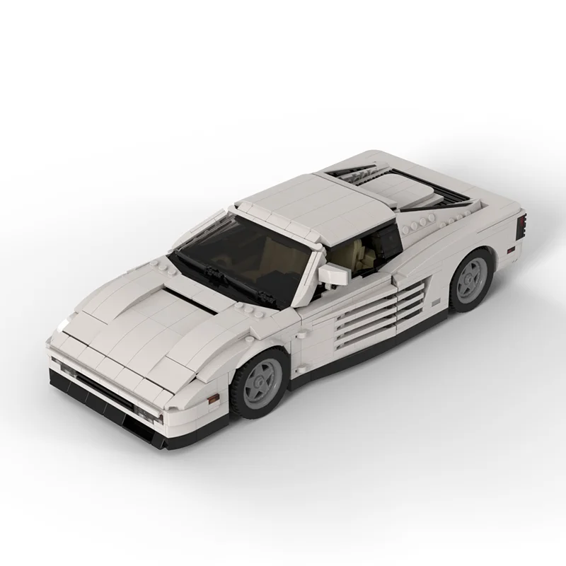 1484 elementy MOC Sonny S Testarossa Icons Model Klocki Konstrukcyjne Pomysł na Prezent Świąteczny Kreatywna Zabawka Edukacyjna Klocki dla Dzieci