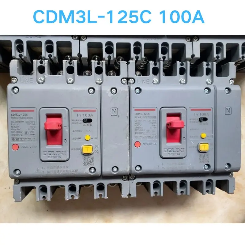 Second hand test OK CDM3L-125C 100A Molded Case Circuit Breaker