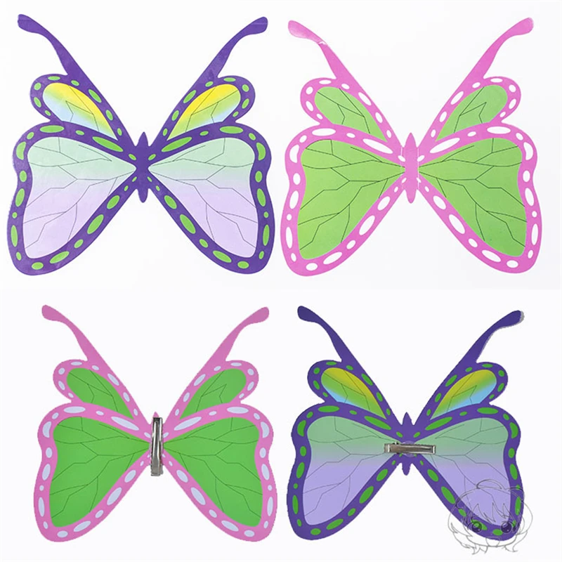 1pcs Cosplay Tsuyuri Kanawo Kochou Shinobu Headwear Butterfly Cosplay Hairpin Hair Clip Headwear