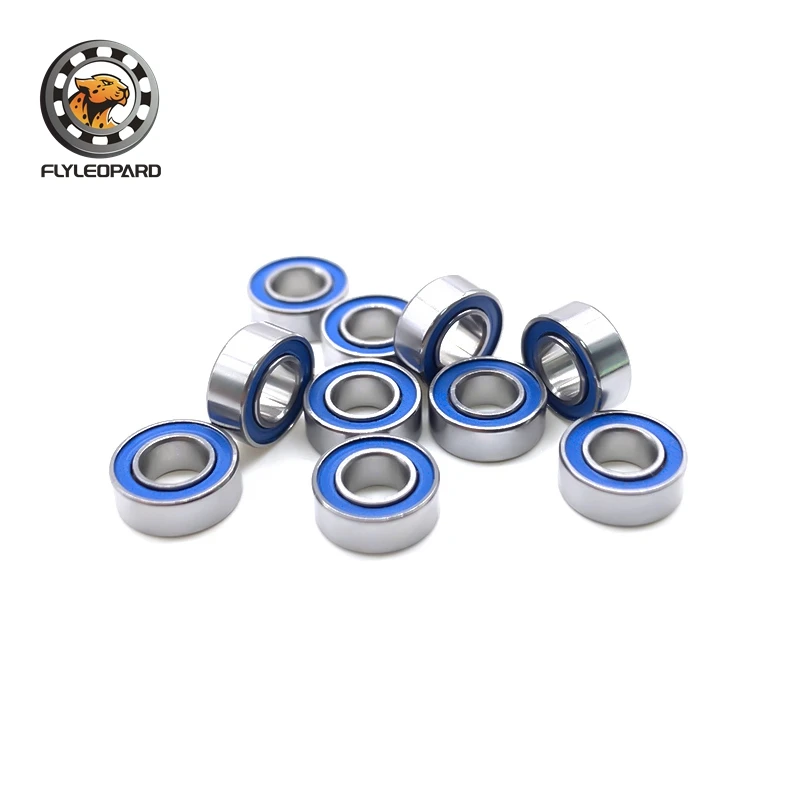 

10PCS MR84RS 4x8x3 mm Bearing ABEC-7 Hobby Electric RC Car Truck MR84 RS 2RS Ball Bearings MR84-2RS Blue Sealed