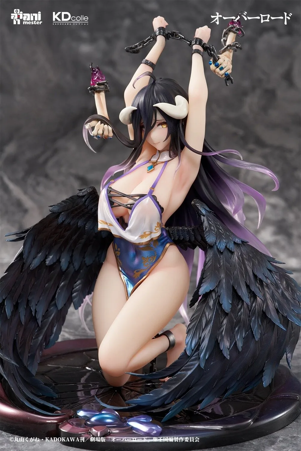 Pre Sale Original Animester Kadokawa Collection Overlord Albedo Restrained Anime Waifu Girls Figures Gifts Model Toys for Fans