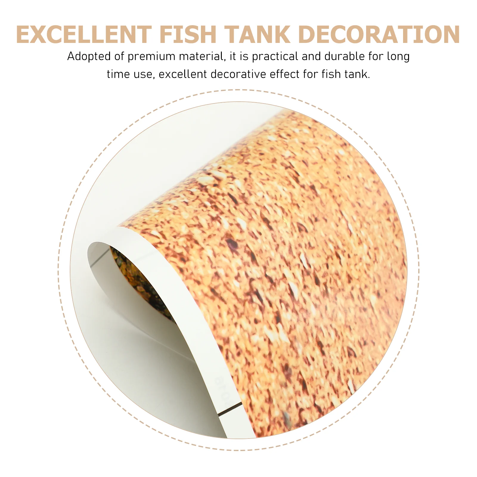 Aquarium Background Paper Double-sided Aquarium Background Picture Fish Tank Decor