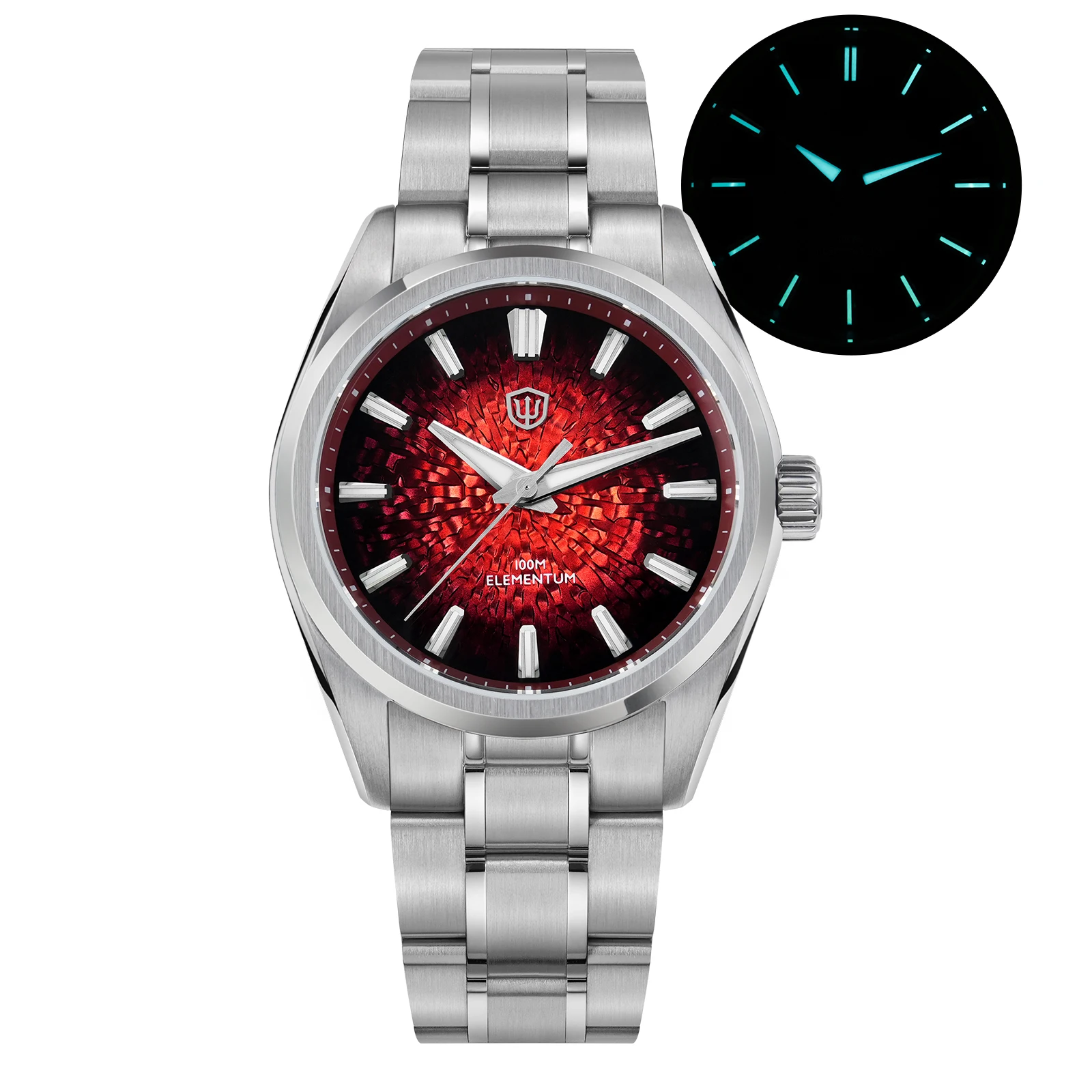 Watchdives WD0003C 38 مللي متر ساعة VH31 سويب ثانية حركة كوارتز ساعة من الفولاذ المقاوم للصدأ عنصر التصميم الأصلي ساعة يد رجالية #4