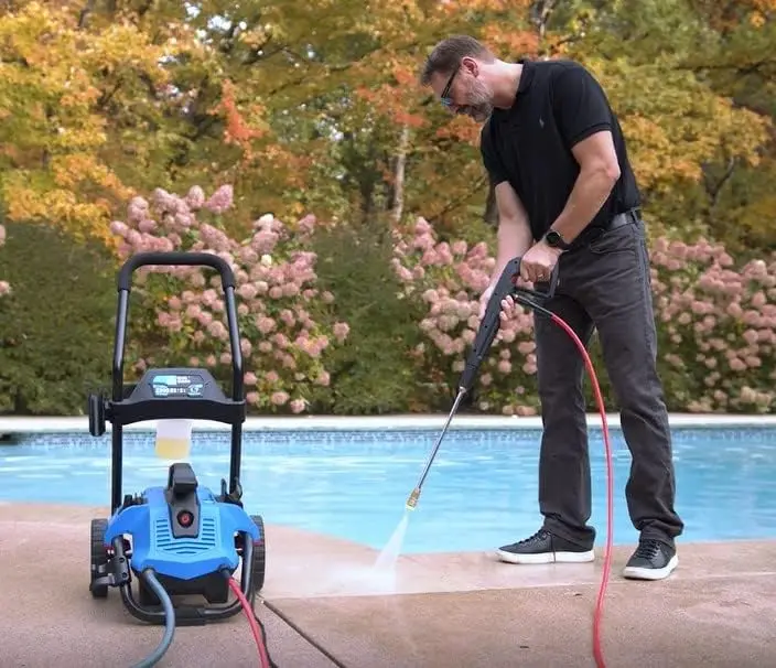 AR Blue Clean BC2N1HSS Electric Pressure Washer-2300 PSI, 1.7 GPM, 13 Amps Quick Connect Accessories, 2 in 1 Detachable Cart, On