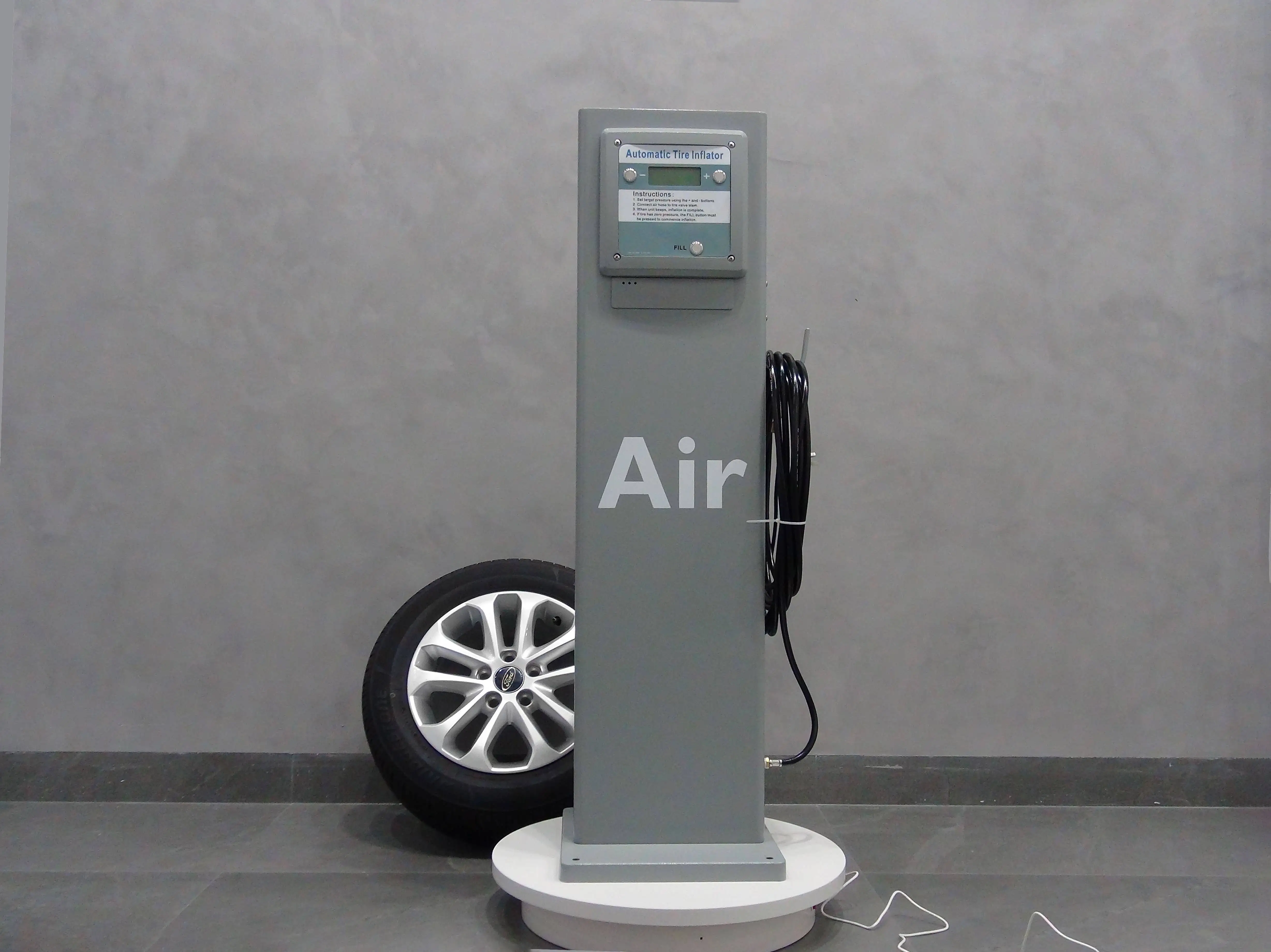 Automatic Motorcycles Tire Inflators Digital Air Inflation Machine Outdoor Standing Cars Trucks Tyre Inflator for Gas Station