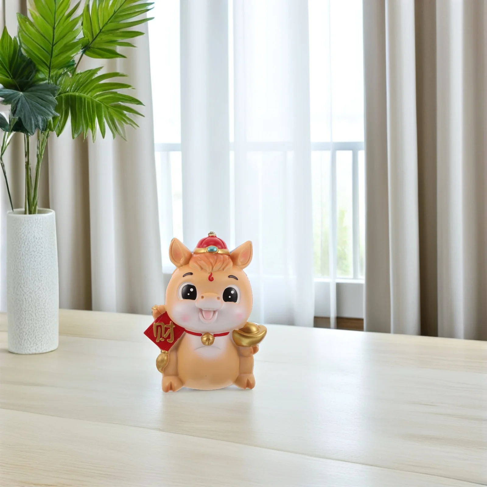 

Elegant Ceramic Horse Coin Bank 2026 Year of The Horse Spring Festival Gift Prosperity Symbol Home Decoration Bank