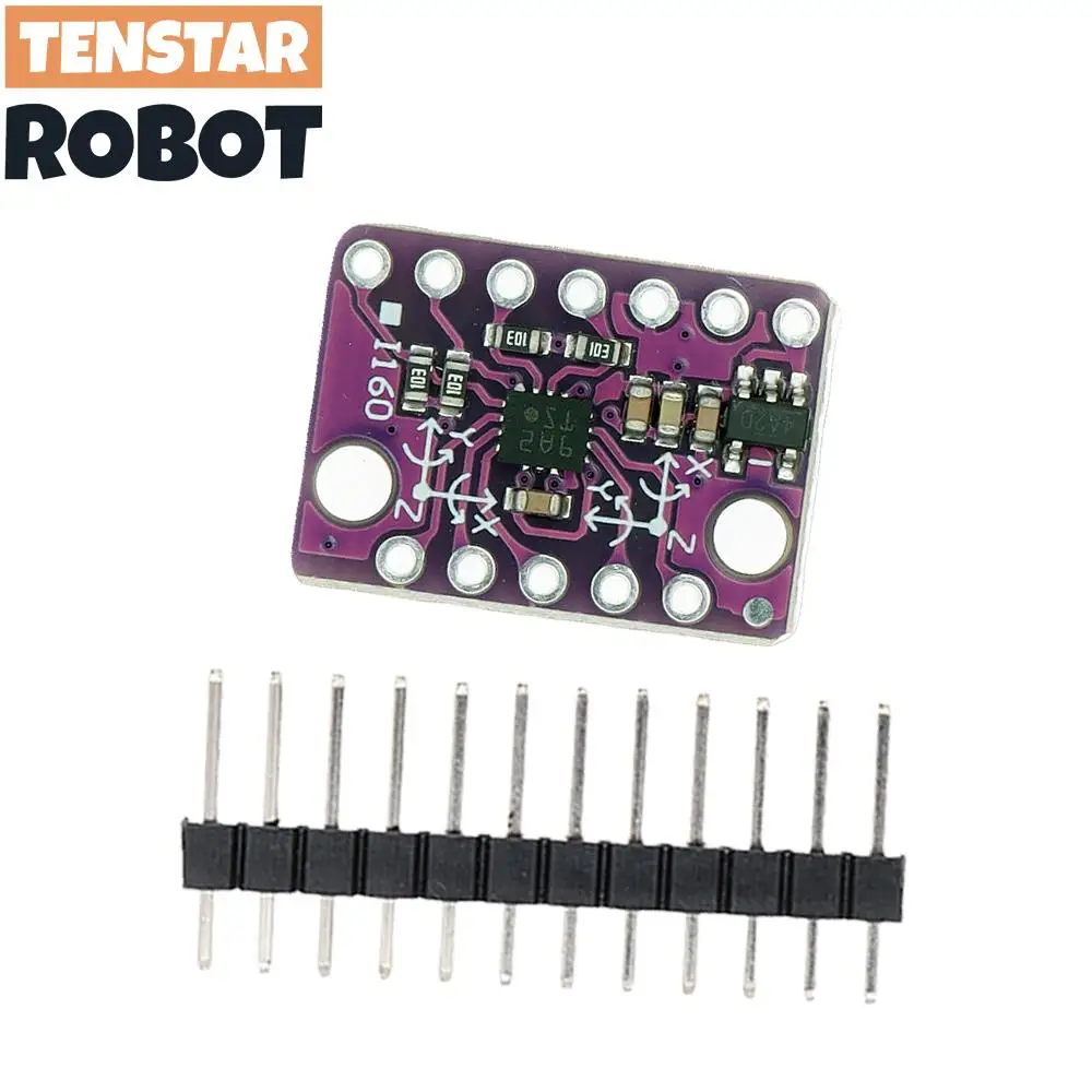 TENSTAR 2 szt. BMI160 6DOF 6-osiowy żyroskop z akcelerometrem grawitacyjnym Moduł czujnika IIC I2C SPI BMI160