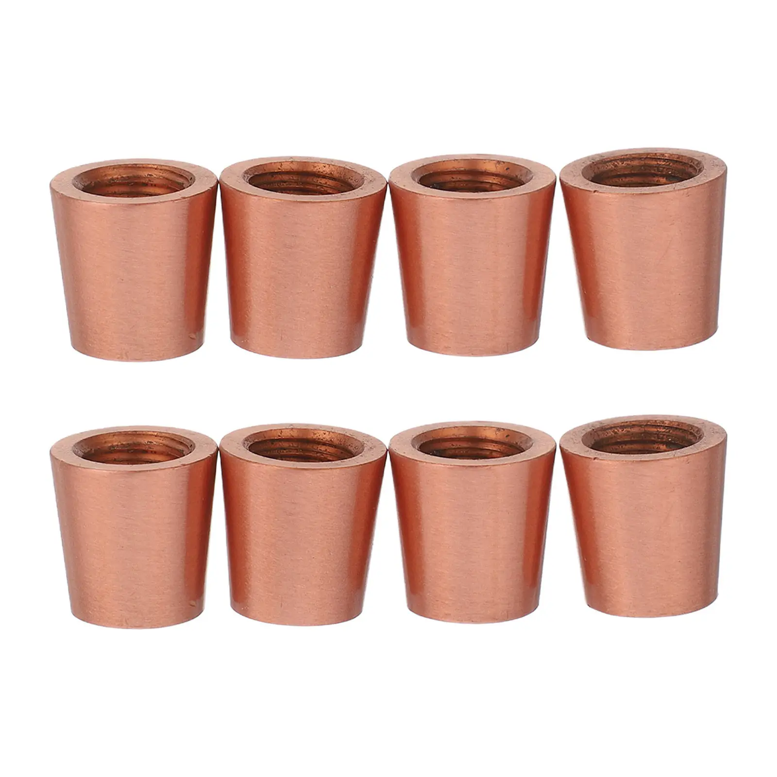 8Pcs Brass Furniture Feet for Wooden Trays Cutting Boards Display Stands Jewelry Boxes Conical Stability Design Elegant Metallic