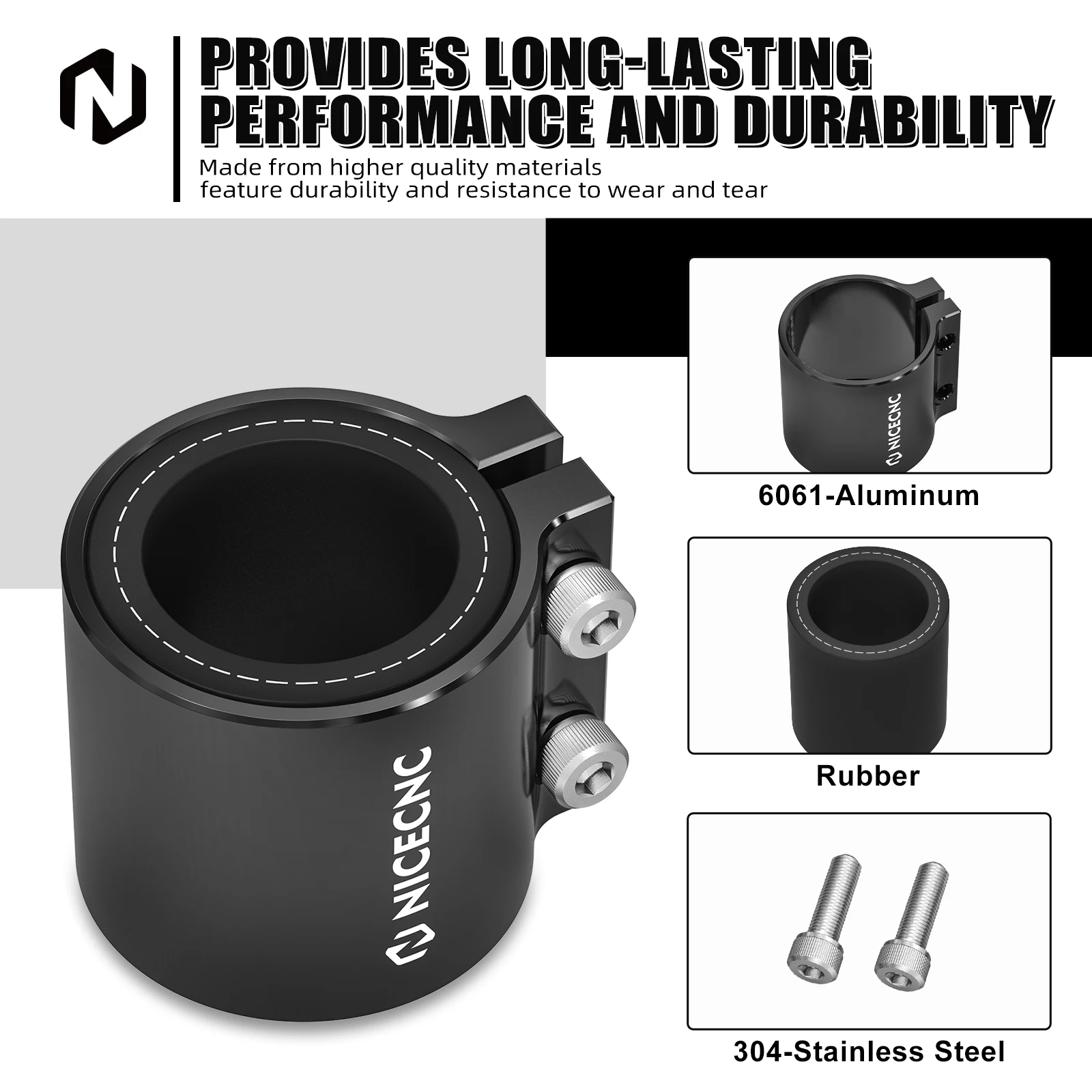NICECNC For Yamaha Blaster 200 1988-2006 Exhaust Clamp For Yamaha Banshee 350 Aluminum ATV Accessories Improved Exhaust Seal