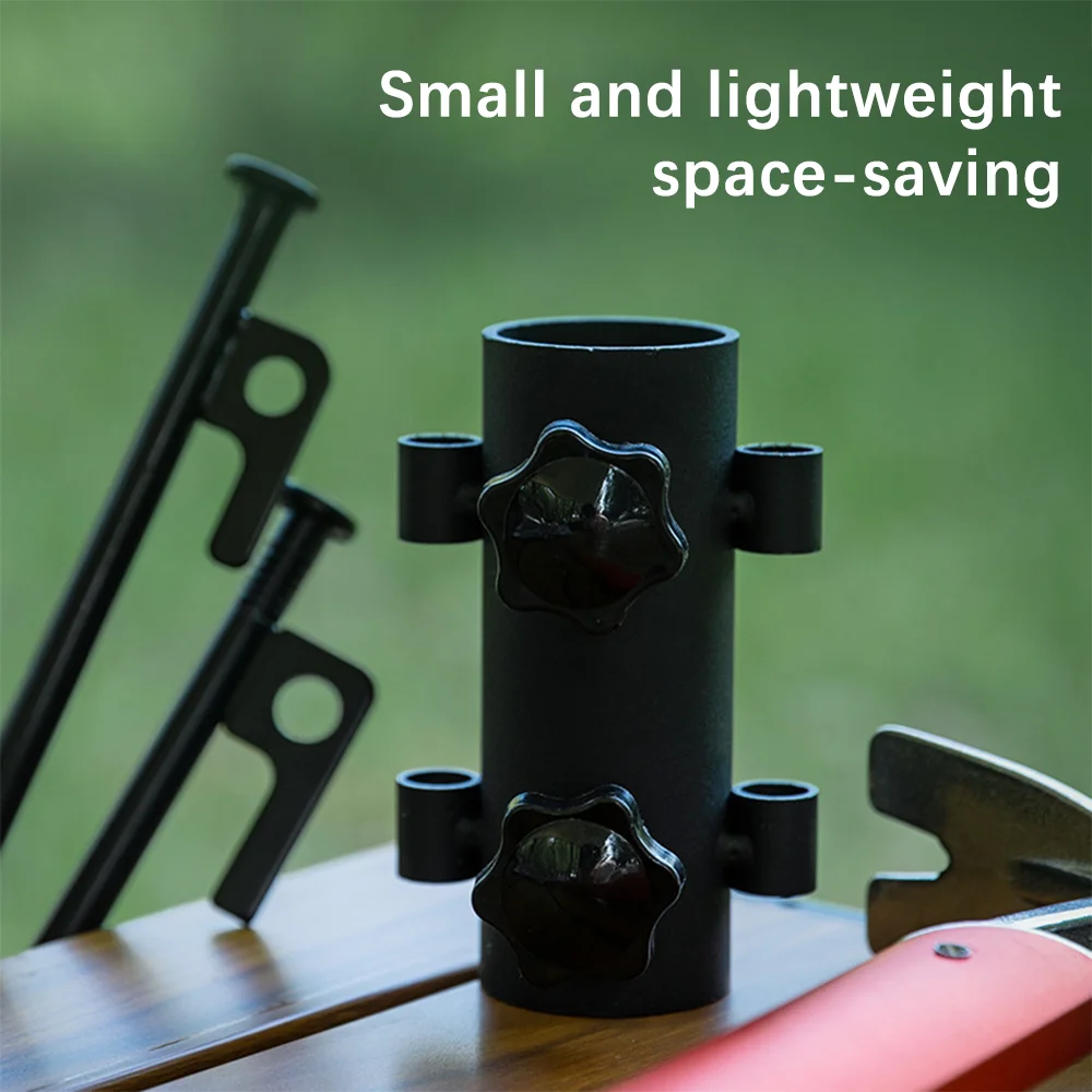1Pcs Outdoor camping adjustable canopy pole holder large diameter bracket camping tent canopy accessories strut fixing tube base