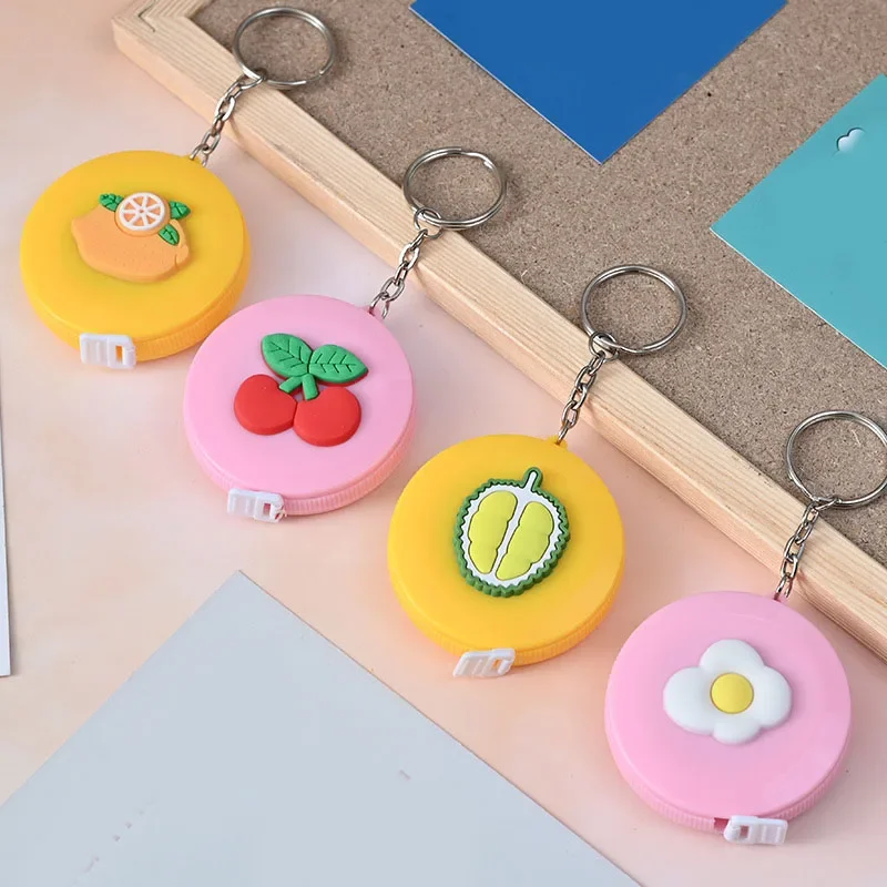 150cm Cute Mini Tape Meter Tape Tailor Ruler Keychain Measuring Tape Clothing Size Tape Measure Portable Sewing Tools Accessory