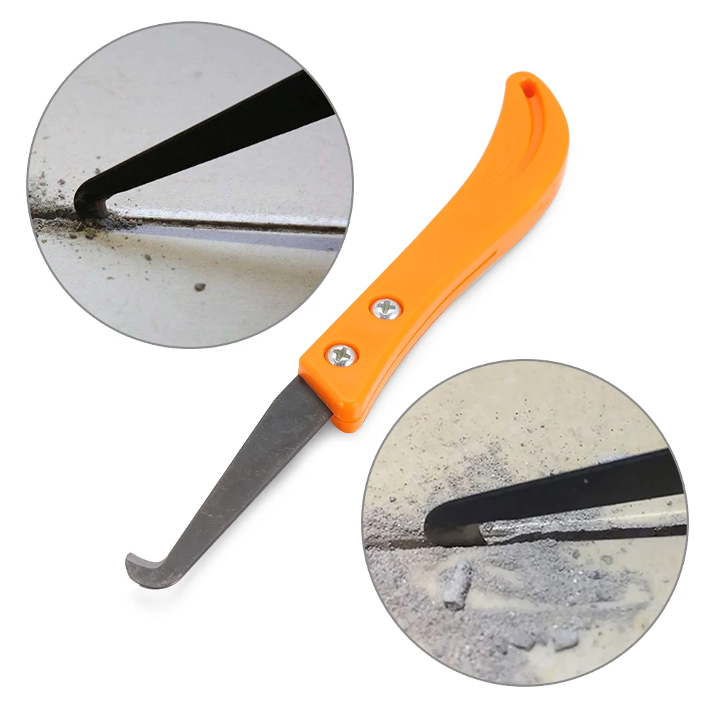Imagem -04 - Cerâmica Gap Tile Knife Seam Cleaner Tungsten Steel Hook Knife Removedor de Argamassa para Argamassa Velha Hard Cement Caulk Tools Profissional