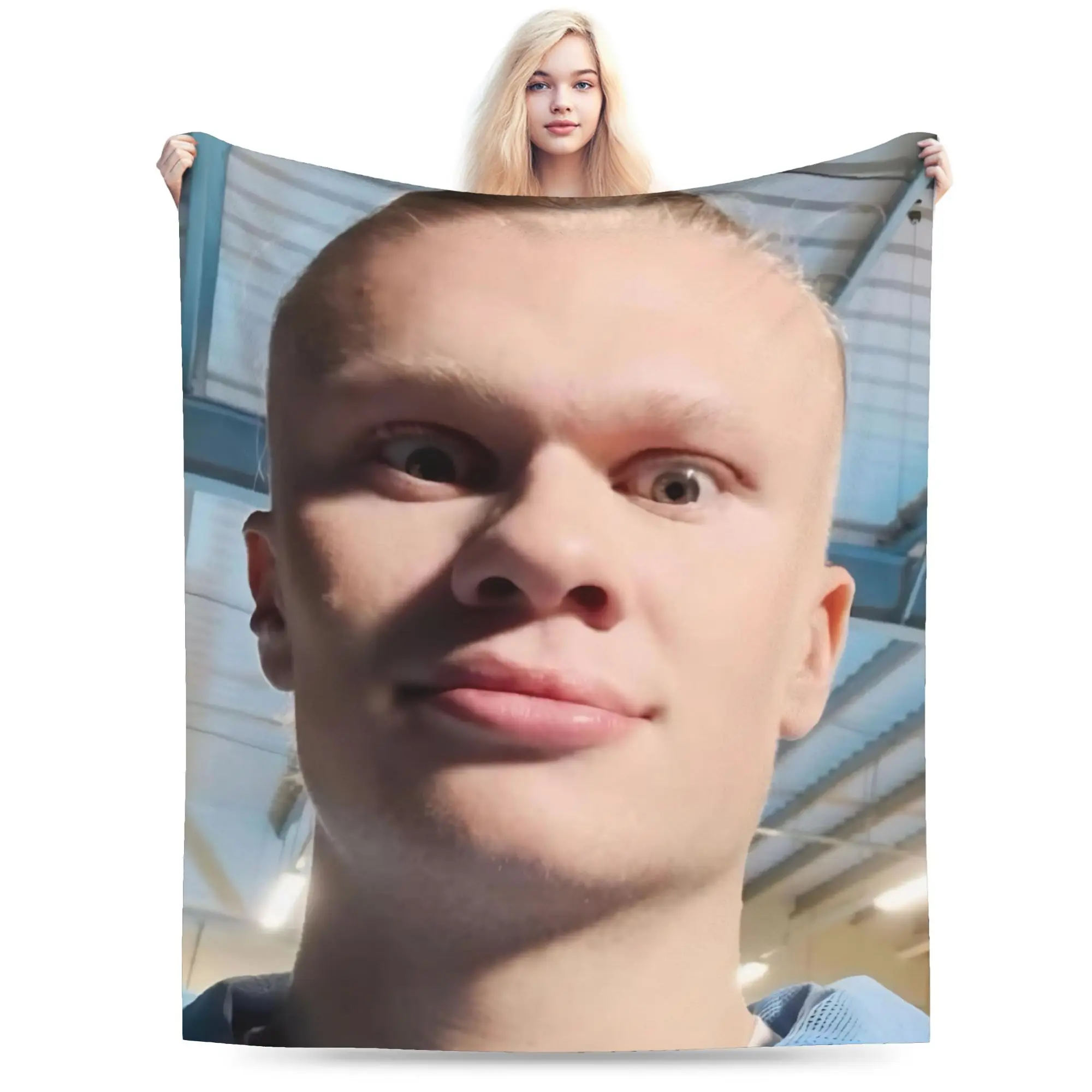 H-Haalands Printed Blanket For Men Women Warm Cozy Fluffy Football Throw Blankets for Couch 50x60 Inches Multiple Sizes