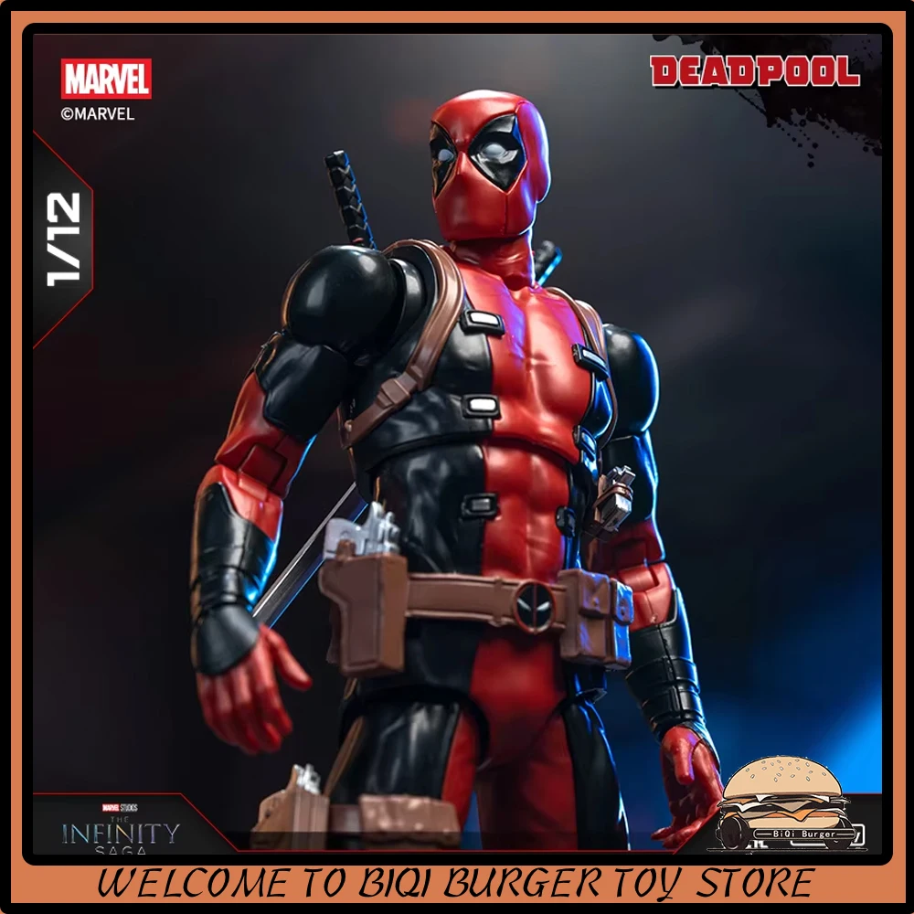 Original Fondjoy Comic Deadpool Figure Deadpool Figures Detective Comics 1/12 ABS Model Kit Joint Movable Kid Toy Gift