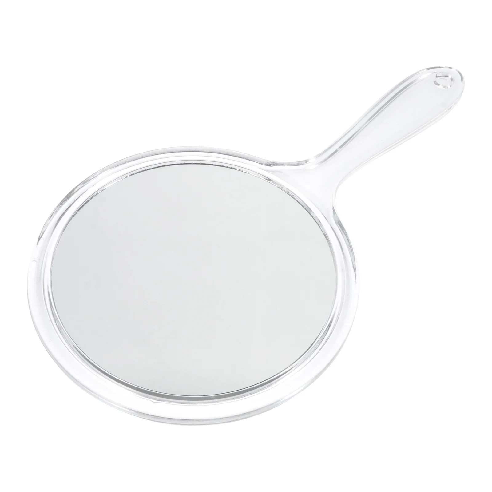 

Simple Portable Hand Makeup Mirror with Handle Premium Plastic Compact Travel Mirror for Women Beauty on-The-Go