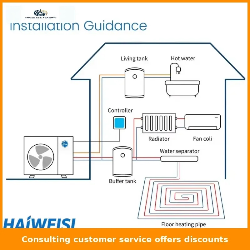 R290 Full DC Inverter Integrated Air Source High-Efficiency Heat Pump Domestic Water Heater