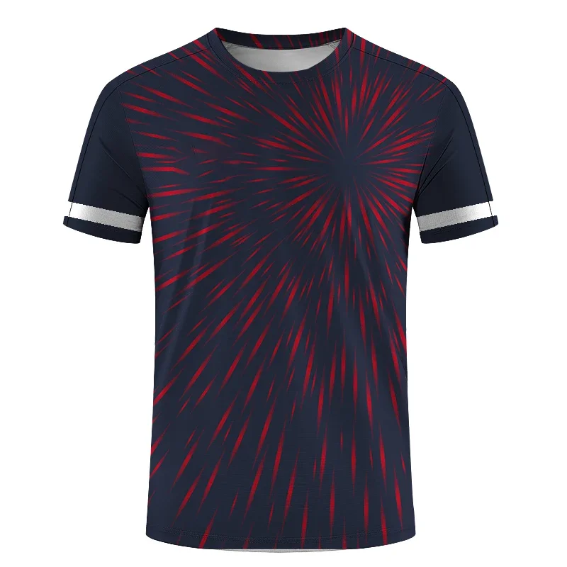

Hot Men's Summer Table Tennis 3d Printed T-shirt Women's Fashion Loose Game Training Clothes Quick Drying T-shirt