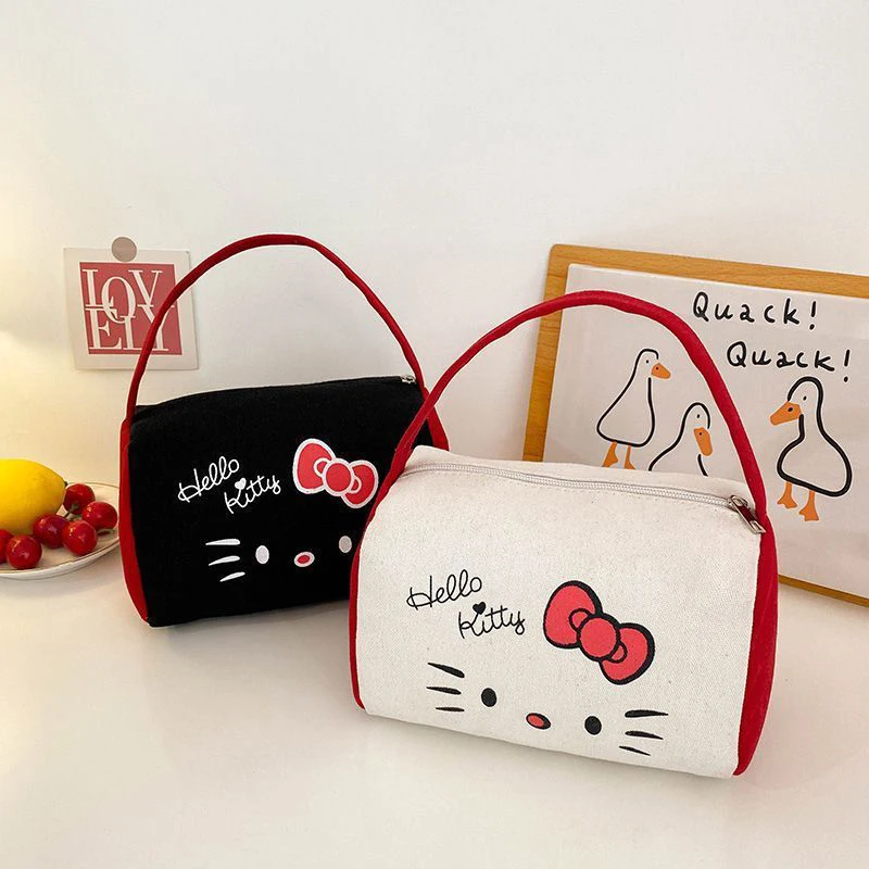 

Sanrio мультфильм аниме Холщовая Сумка модная кавайная косметичка креативная дорожная портативная вместительная косметичка для хранения подарки