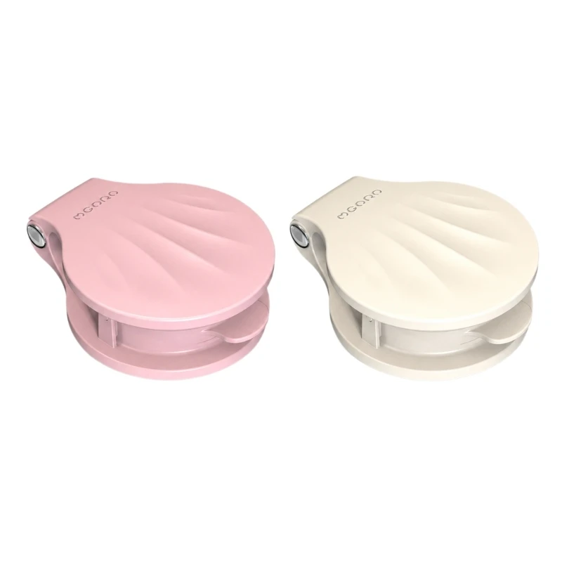 E8BD Hinged Dumpling Press with Rounded Edges, Polypropylene Kitchen Tool for Forming, Closing, and Adding Decorative Marks