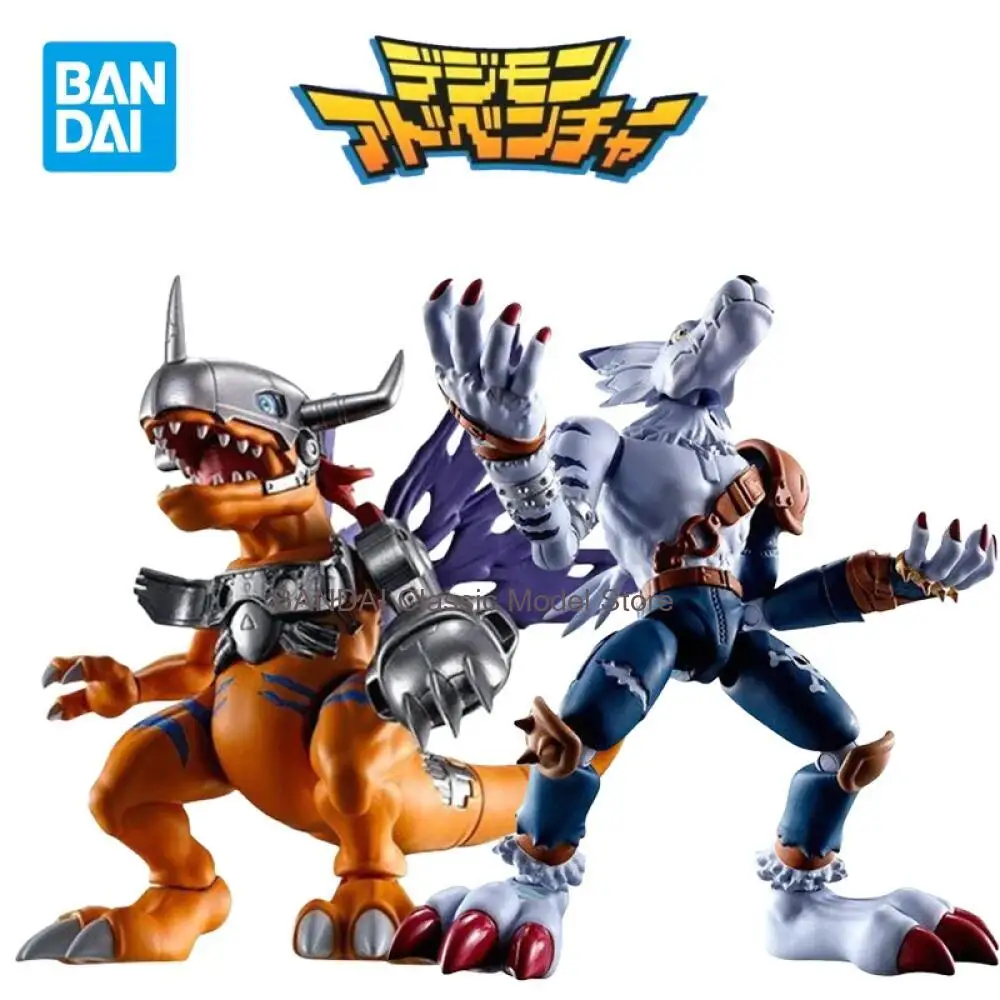 

Фигурки Badnai Shokugan SHODO Digimon Metal Greymon, игрушка-фигурка Were Garurumon, подарок для мальчиков