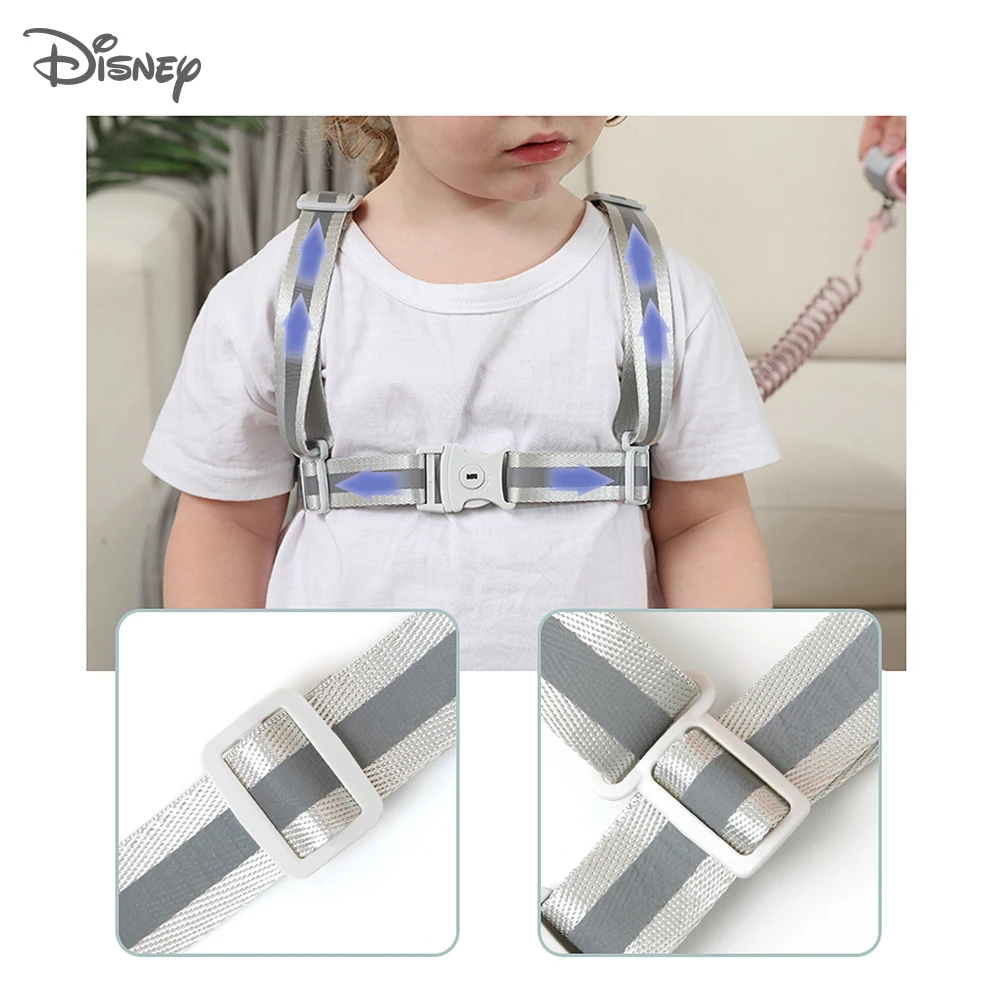 Disney 2 in 1 Baby Walker Anti-Lost Wrist link Toddler Leashes Safety Harness Baby Strap Rope Vest Children Walking Hand Belt