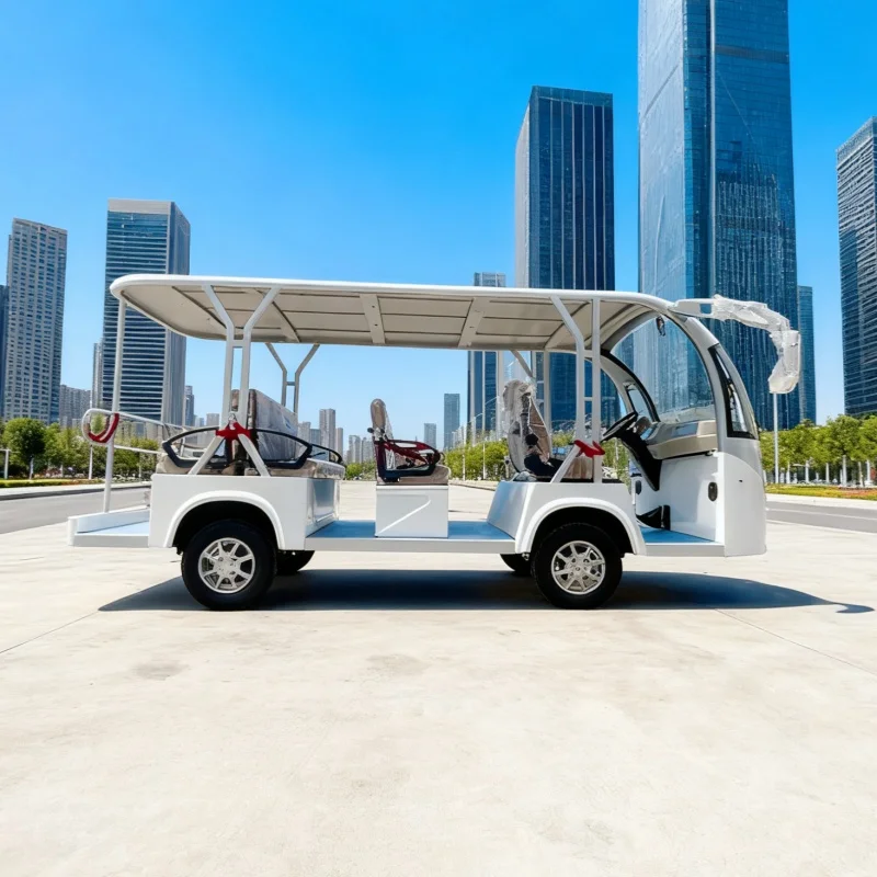 حار بيع 8 11 14 مقاعد مايكرو النقي الكهربائية السياحية حافلة المكوك لمشاهدة معالم المدينة حافلة الطاقة الجديدة المصنوعة في الصين صفر الانبعاث #3