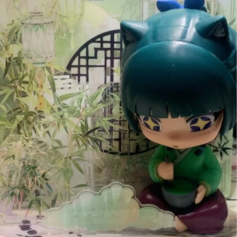 أنيمي ماوماو apothecary الشكل جينشي ماوماو عمل الشكل ماوماو تمثال جمع ألعاب الدمى سطح المكتب زخرفة هدايا عيد الميلاد