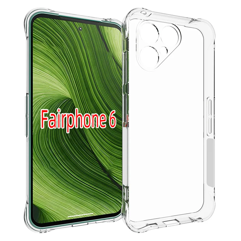 Fair phone 6 Fairphone6 2025 étui coussin d'air antichoc Airbag clair Silicone TPU couverture arrière pour Fairphone 6 Fairphone6 5G Fair phone 6 Fairphone6 2025 étui coussin d'air antichoc Airbag clair Silicone TPU couverture arrière pour Fairphone 6 Fairphone6 5G