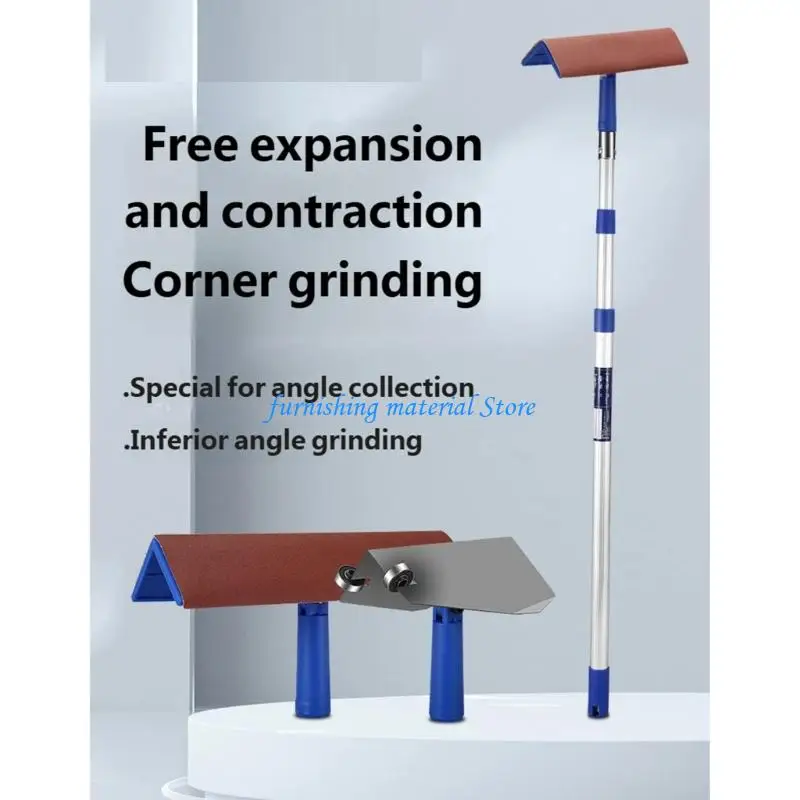 Y5GD 7Pcs Sandpaper Holder Adhensive 90 Degree Inside Corner Sanding Frame For Wood