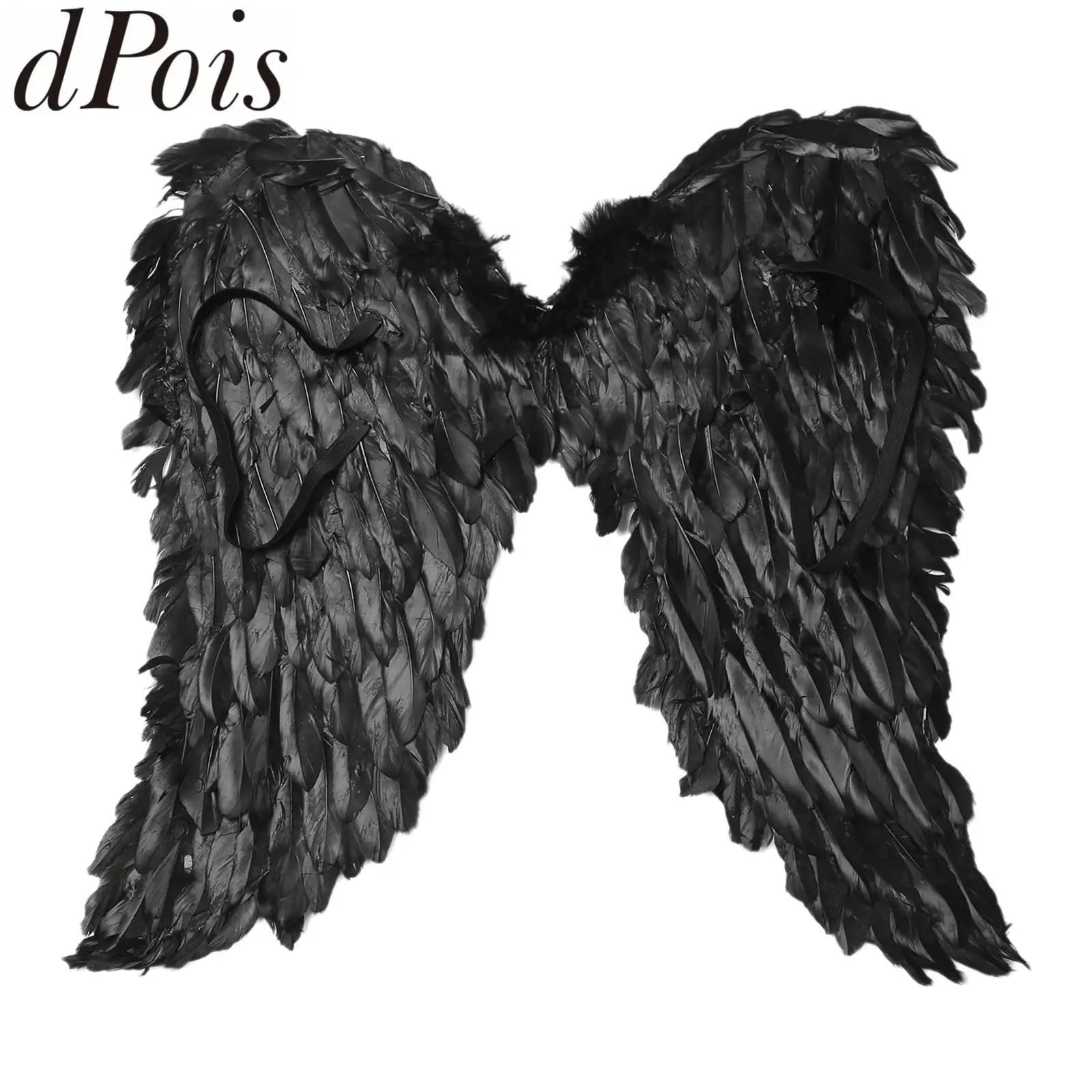 

Adults Kid Realistic Foldable Feather Angle Wings Halloween Costume Accessory for Party Masquerade Performance Photography Props