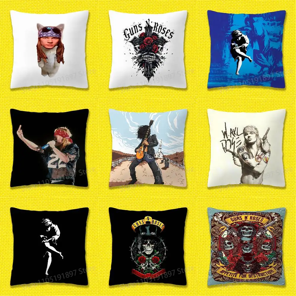 

Band G-Guns N Roses Throw Pillow Case For 55x55cm 40x40cm 45x45cm 50x50cm 30x30cm Square Office Pillowship Cover