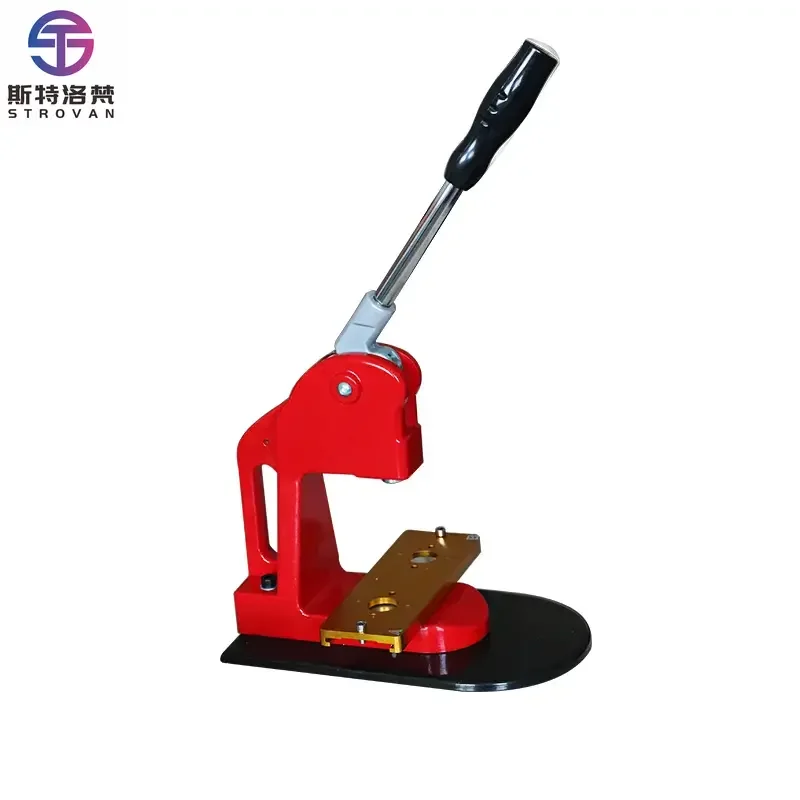 

Manual Round Square Pin School Mirror Button Metal Fridge Magnet Press Badge Making Machine Without Mould