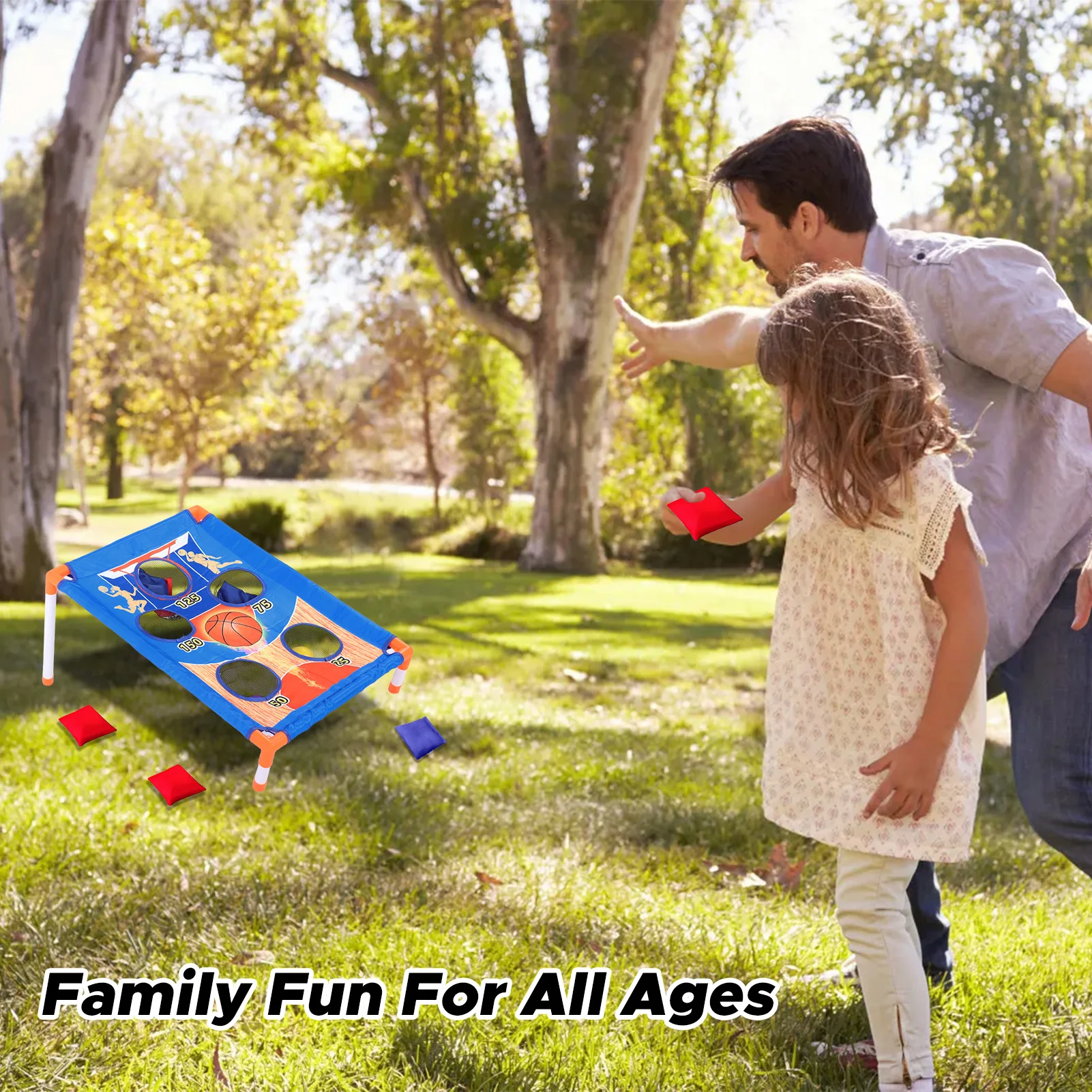 Juego de Cornhole con Bolsas Rellenas de Maíz – Lanzamiento exterior