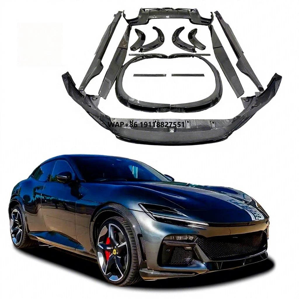 For Ferarri Purosangue FUV SUV Model Car OEM Body Kit Front Lip Spoiler Wheel Arches Rear Diffuser Door Sill Full Body Parts
