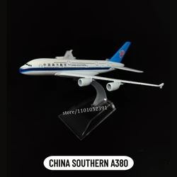 1:400 Metal Aircraft Model Replica, CHINA SOUTHERN A380 Airplane Scale Miniature Art Home Decoration Diecast Aviation Toy Gift